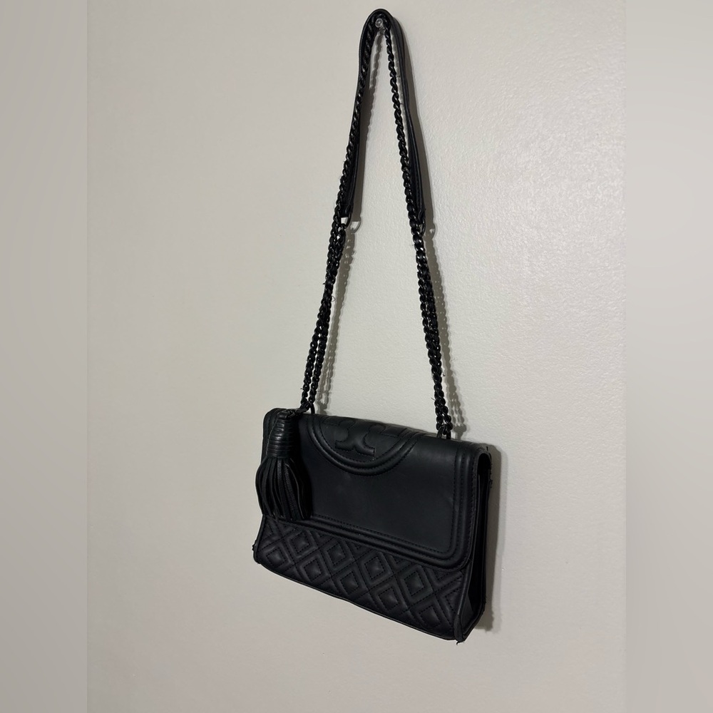 Tory Burch Black Quilted Shoulder Bag